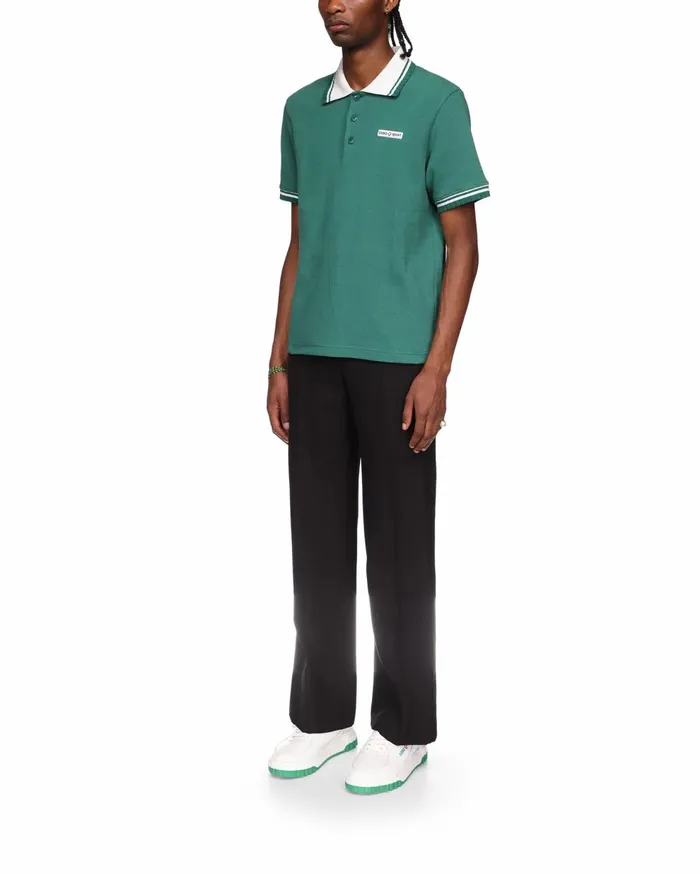 Aprs Sport Men Casablanca Paris Pique Polo Shirt Aprs Sport Men Casablanca Paris Pique Polo Shirt
