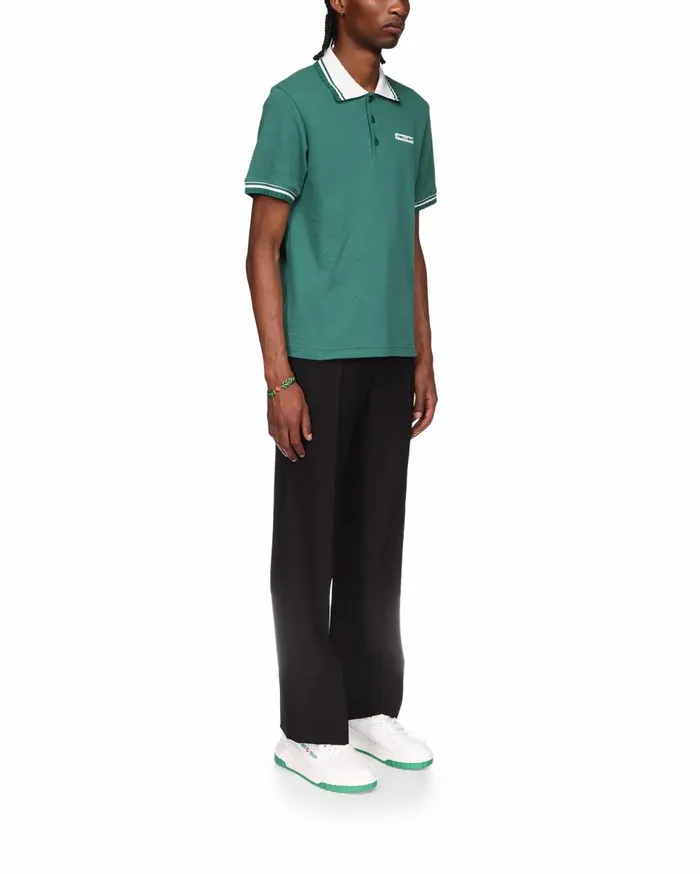 Aprs Sport Men Casablanca Paris Pique Polo Shirt Aprs Sport Men Casablanca Paris Pique Polo Shirt