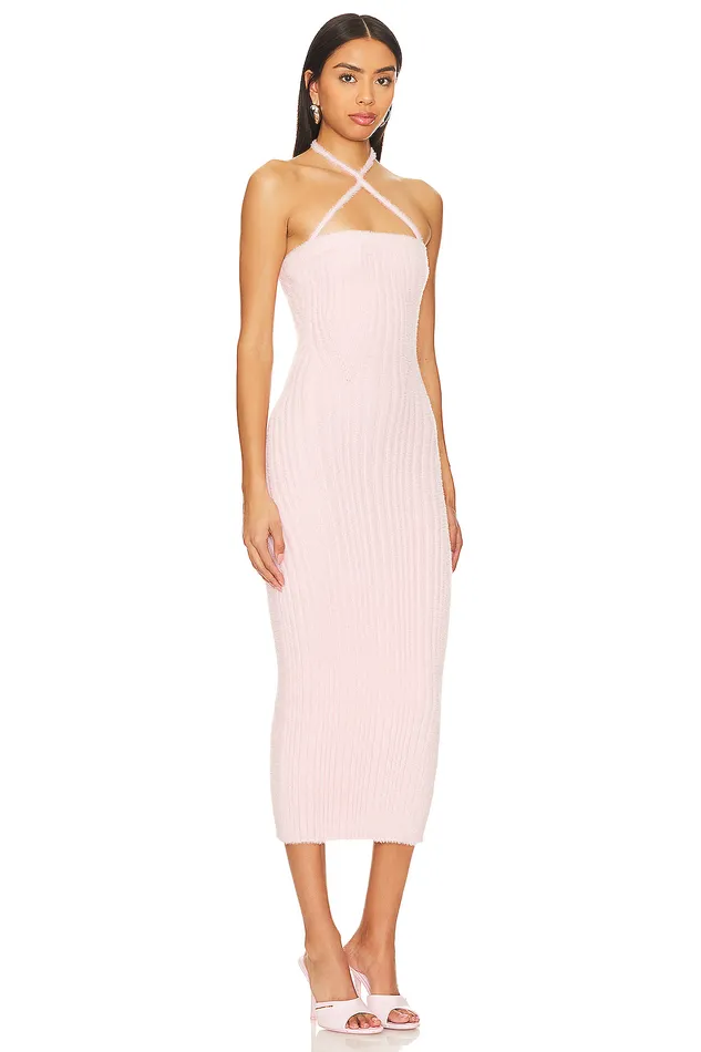 Astrid Halter Dress Light Pink Women Lovers and Friends Sweaters and Knits Astrid Halter Dress Light Pink Women Lovers and Friends Sweaters and Knits