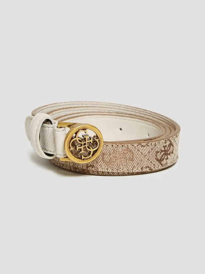 Aviana Skinny Belt Light Sandblast Women Belts GUESS