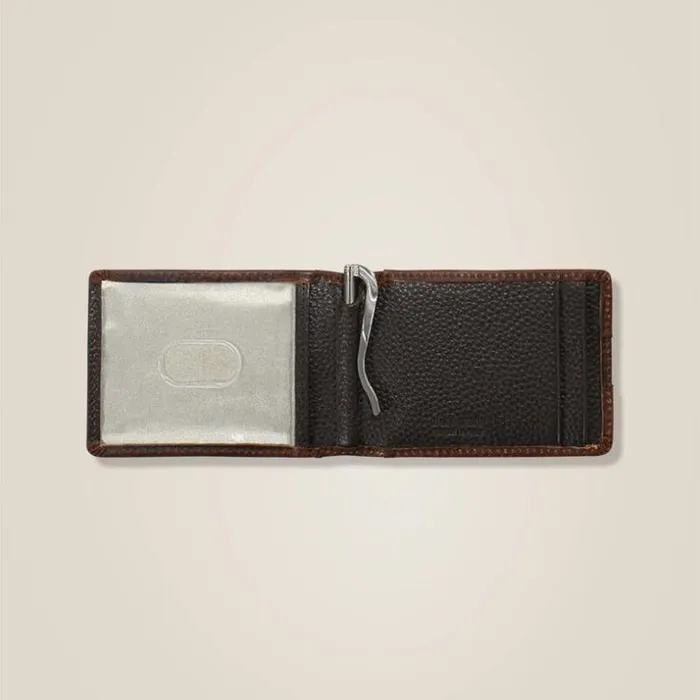 Bags and Wallets Men Ariat Bifold Wallet Shaft Stich Dark Brown