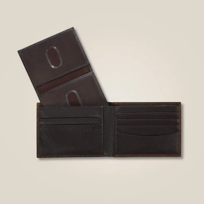 Bags and Wallets Men Ariat Mexico Shield Bifold Wallet Brown Bags and Wallets Men Ariat Mexico Shield Bifold Wallet Brown