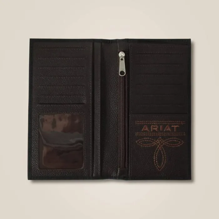 Bags and Wallets Men Ariat Rodeo Wallet Logo Black Bags and Wallets Men Ariat Rodeo Wallet Logo Black