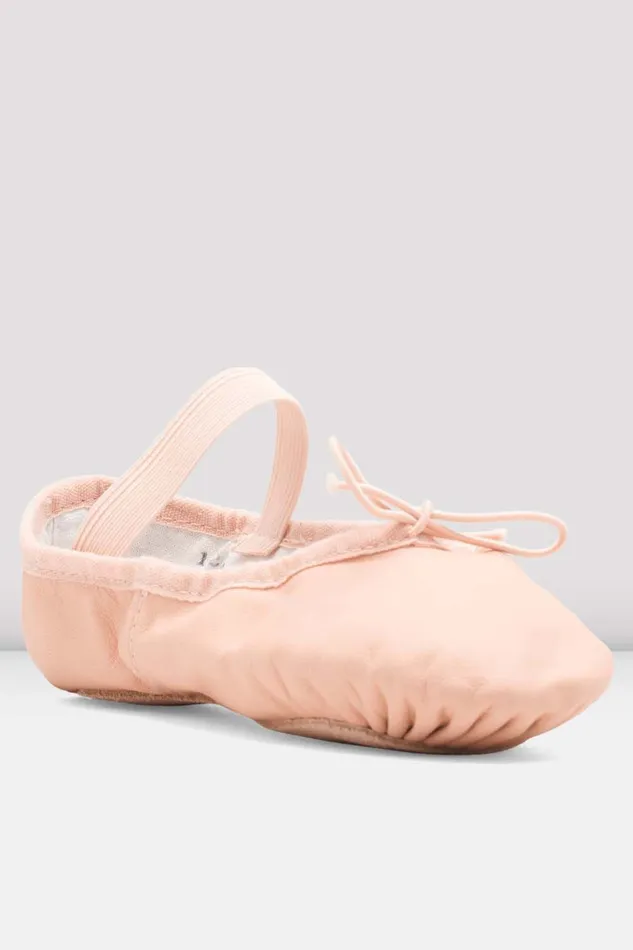 Ballet Bloch Children Childrens Dansoft Leather Ballet Shoes Pink Leather