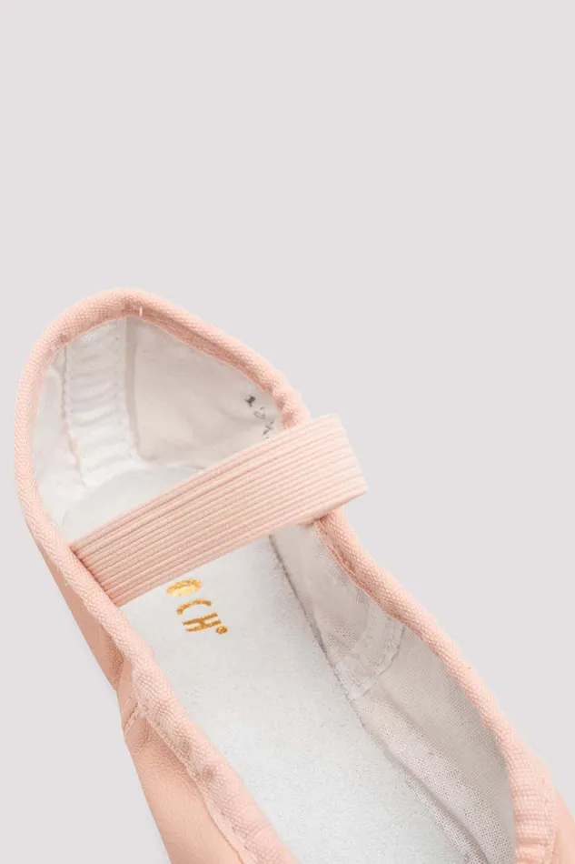 Ballet Bloch Children Childrens Dansoft Leather Ballet Shoes Pink Leather