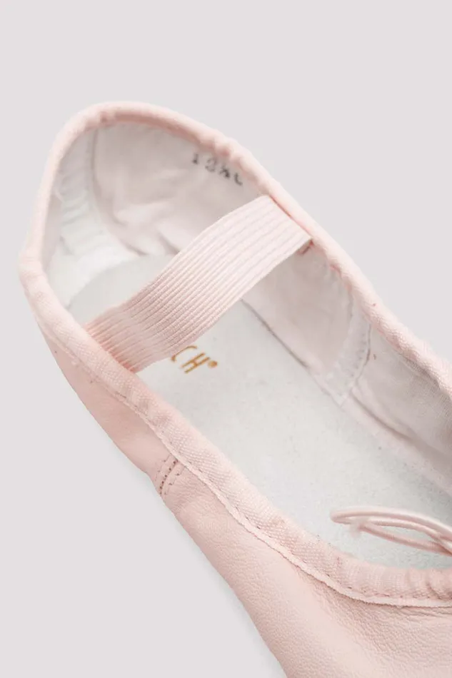 Ballet Bloch Children Childrens Dansoft Leather Ballet Shoes Theatrical Pink Leather