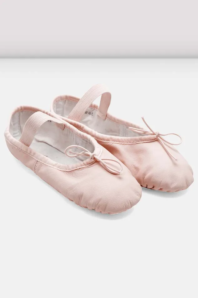 Ballet Bloch Children Childrens Dansoft Leather Ballet Shoes Theatrical Pink Leather
