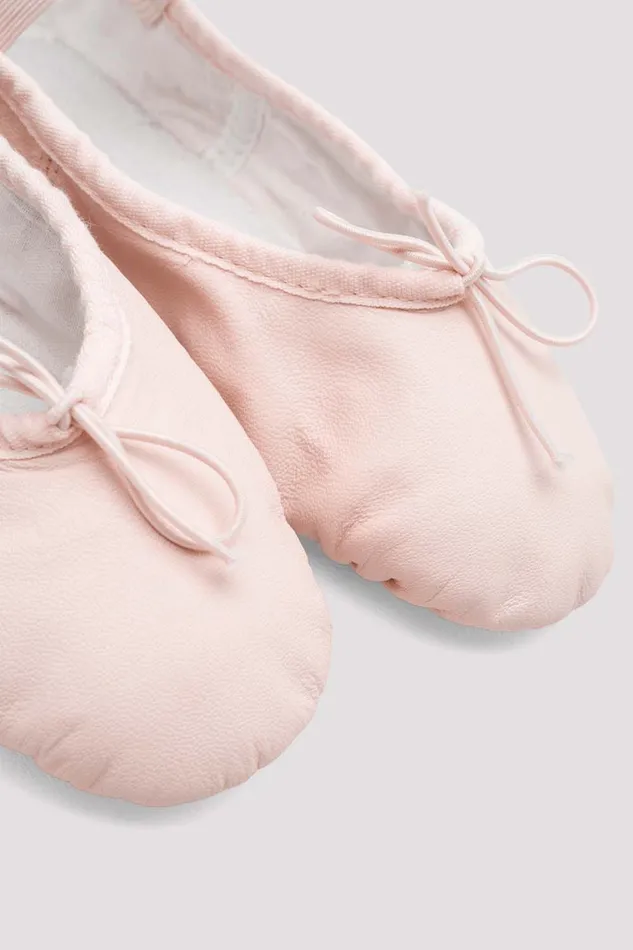 Ballet Bloch Children Childrens Dansoft Leather Ballet Shoes Theatrical Pink Leather