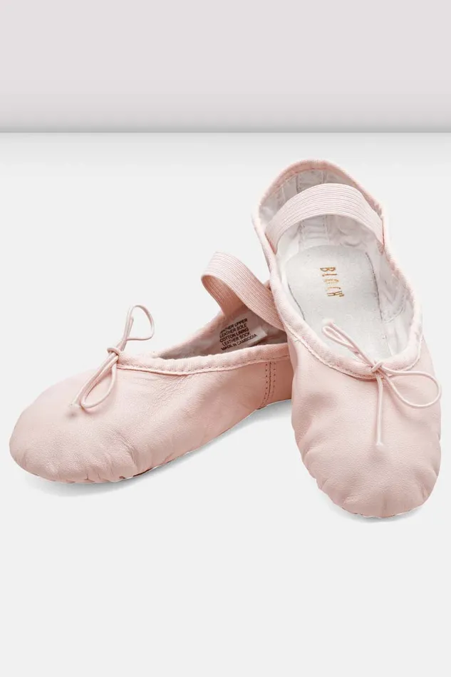 Ballet Bloch Children Childrens Dansoft Leather Ballet Shoes Theatrical Pink Leather