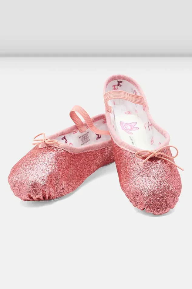 Ballet Childrens Glitterdust Ballet Shoes Rose Glitter 8211 Bloch Children