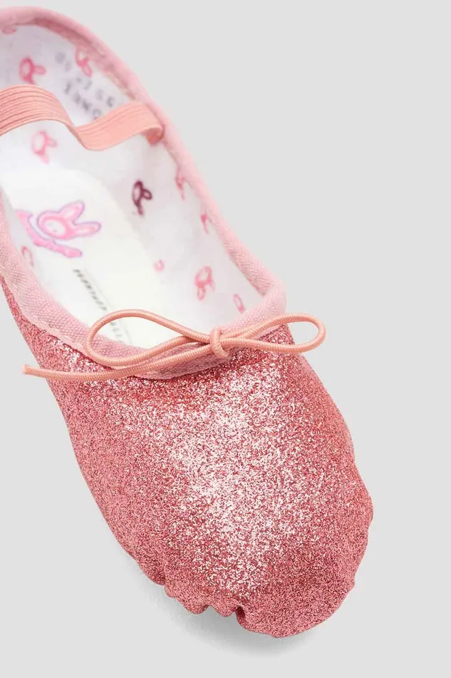 Ballet Childrens Glitterdust Ballet Shoes Rose Glitter 8211 Bloch Children