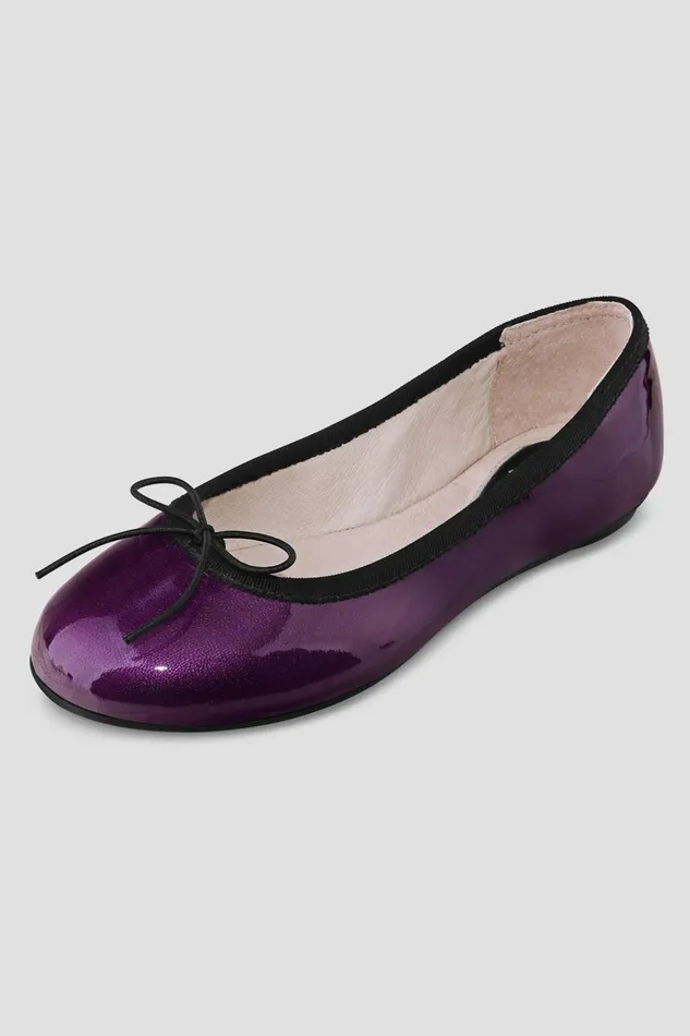 Ballet Flats Children Bloch Girls Cressida Ballet Flats Purple Patent