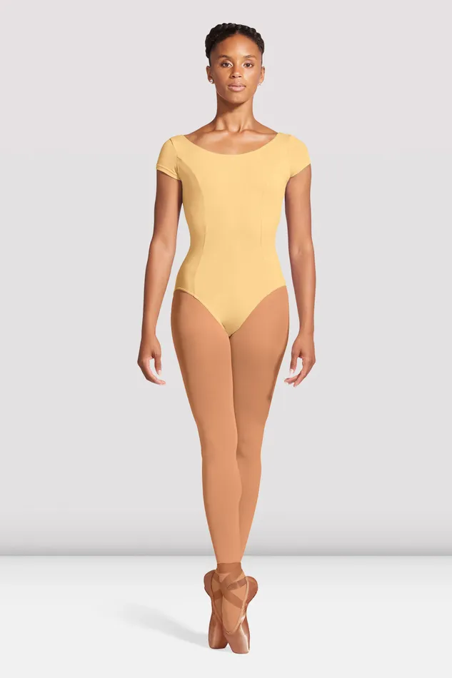 Basics Adult Bloch Ladies Mirella Cap Sleeve Princess Seam Leotard Buttercup