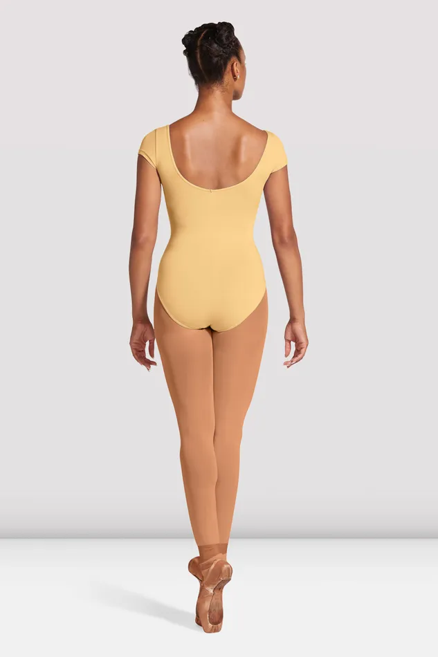 Basics Adult Bloch Ladies Mirella Cap Sleeve Princess Seam Leotard Buttercup