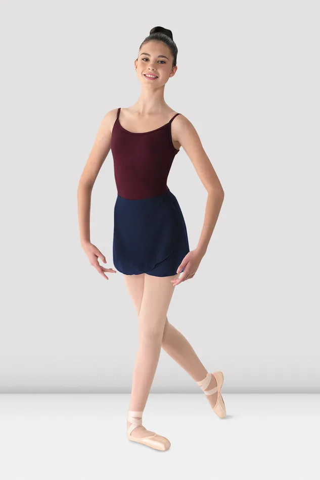 Basics Adult Bloch Ladies Mirella Georgette Wrap Skirt Navy