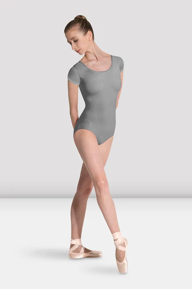 Basics Bloch Adult Ladies Betri Cap Sleeve Leotard Grey