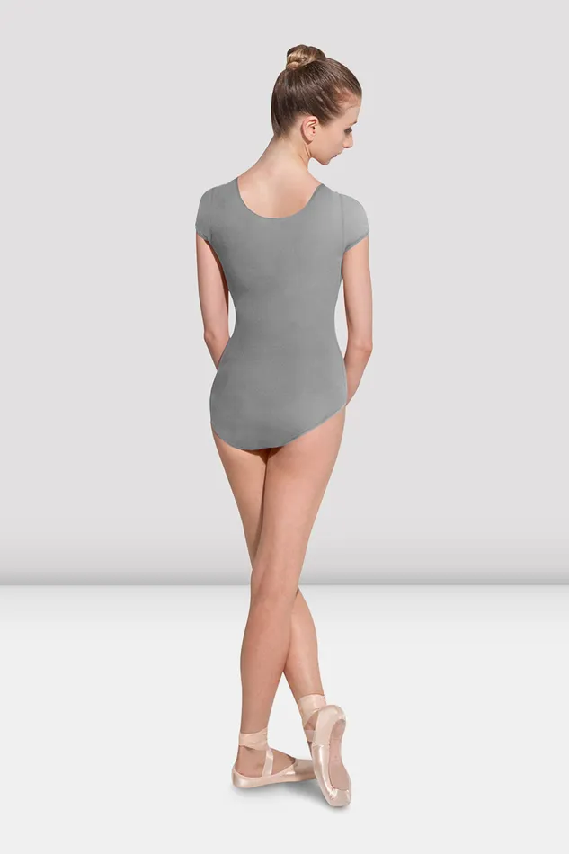 Basics Bloch Adult Ladies Betri Cap Sleeve Leotard Grey