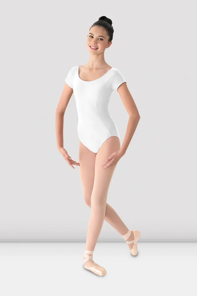 Basics Bloch Children Girls Mirella Cap Sleeve Leotard White