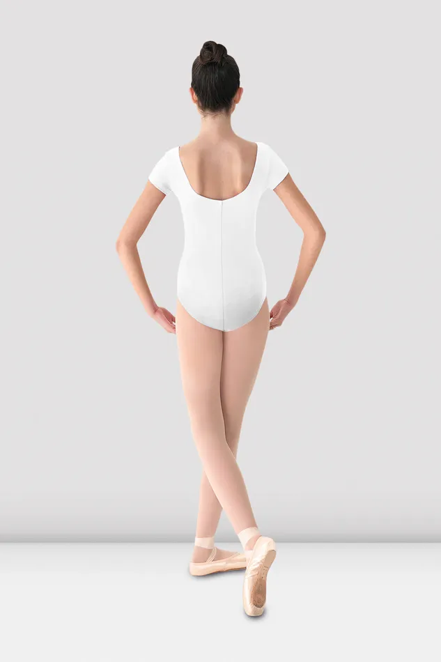 Basics Bloch Children Girls Mirella Cap Sleeve Leotard White