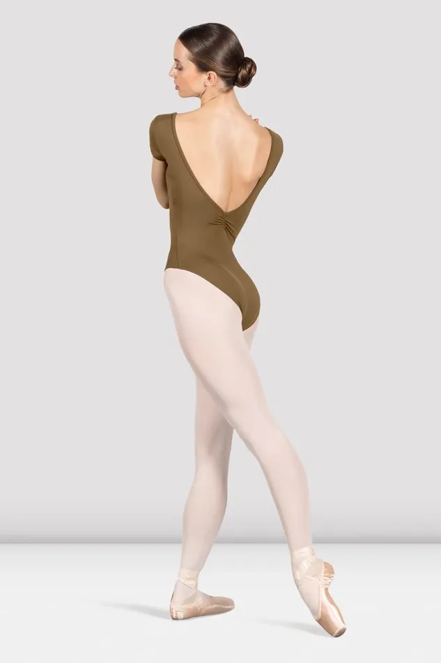 Basics Ladies Penny Cap Sleeve Leotard Almond Bloch Adult