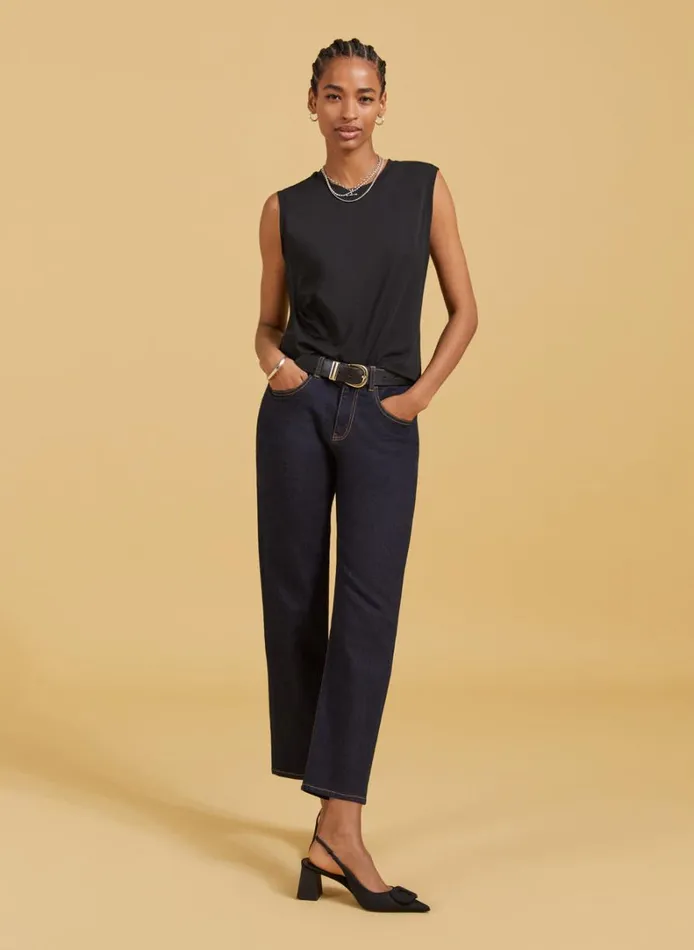 Baukjen Amber Organic Cotton Top Caviar Black Clothing