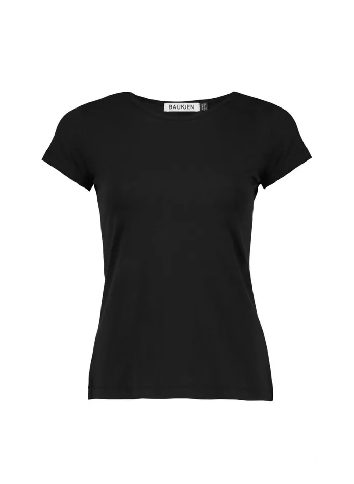 Baukjen Baukjen Essentials Organic Cotton Slim Tee Caviar Black Clothing