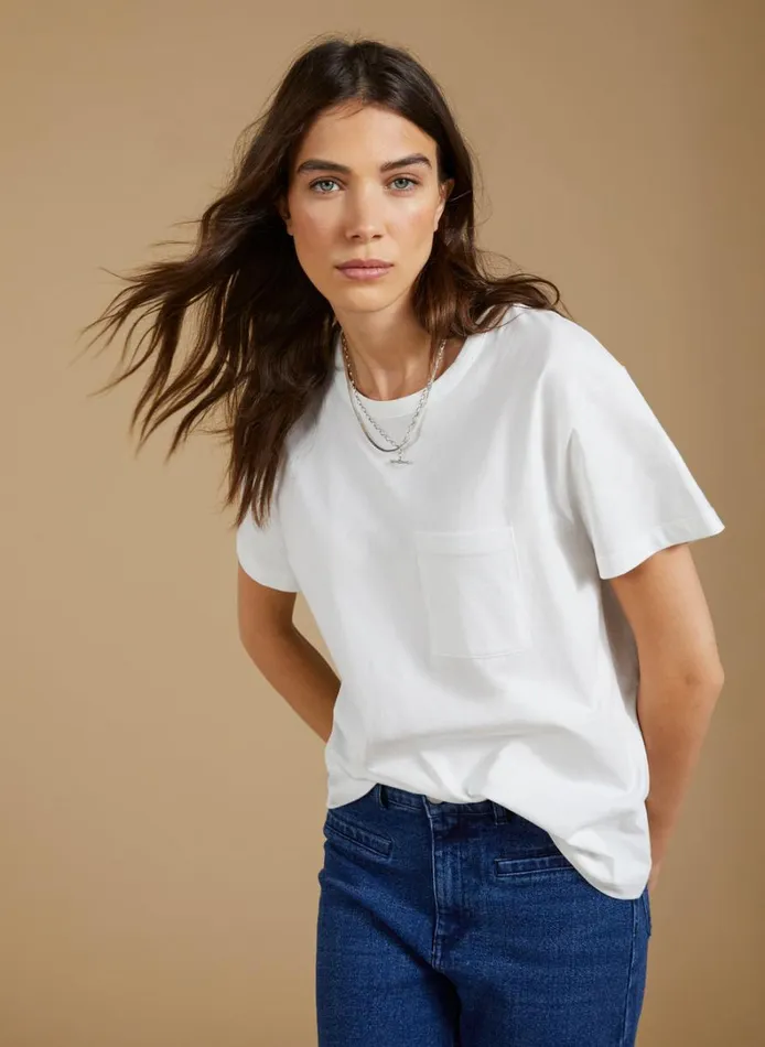 Baukjen Baukjen Essentials Regenerative Cotton Perfect Tee Pure White Clothing