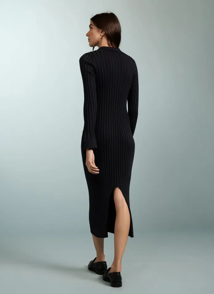 Baukjen Cece Knitted MidiDress Navy Clothing
