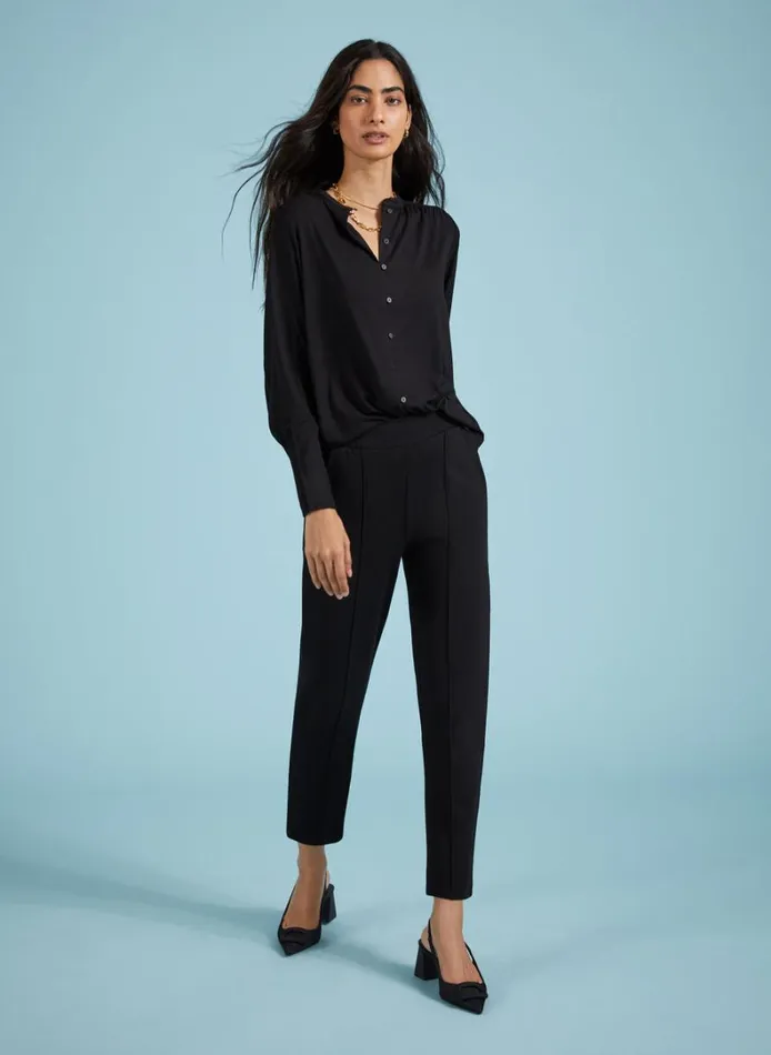Baukjen Elizabeth Tailored Trousers Caviar Black Clothing