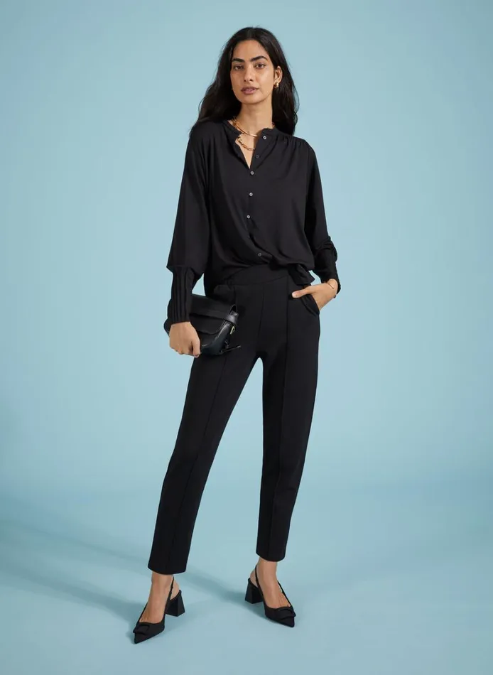 Baukjen Elizabeth Tailored Trousers Caviar Black Clothing