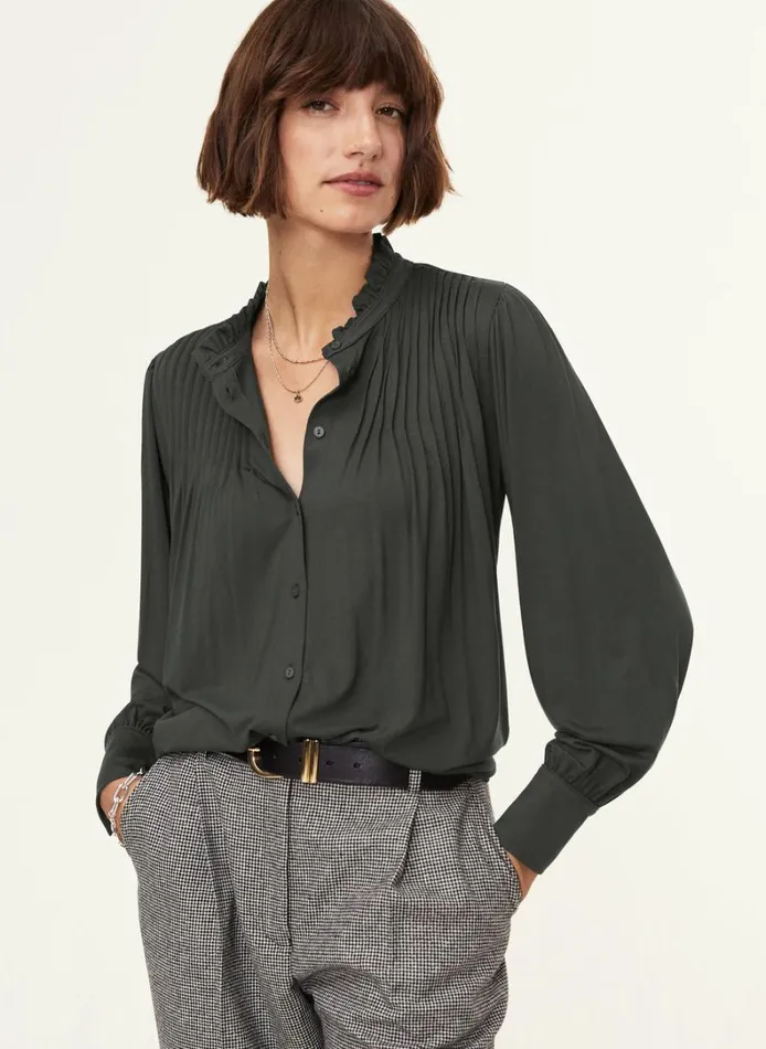 Baukjen ImkenLong Sleeve Blouse Deep Khaki Clothing