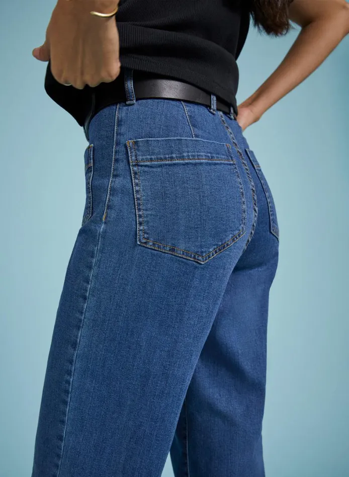 Baukjen Lou Organic Cotton StretchJeans 8211 Petite Washed Indigo Clothing