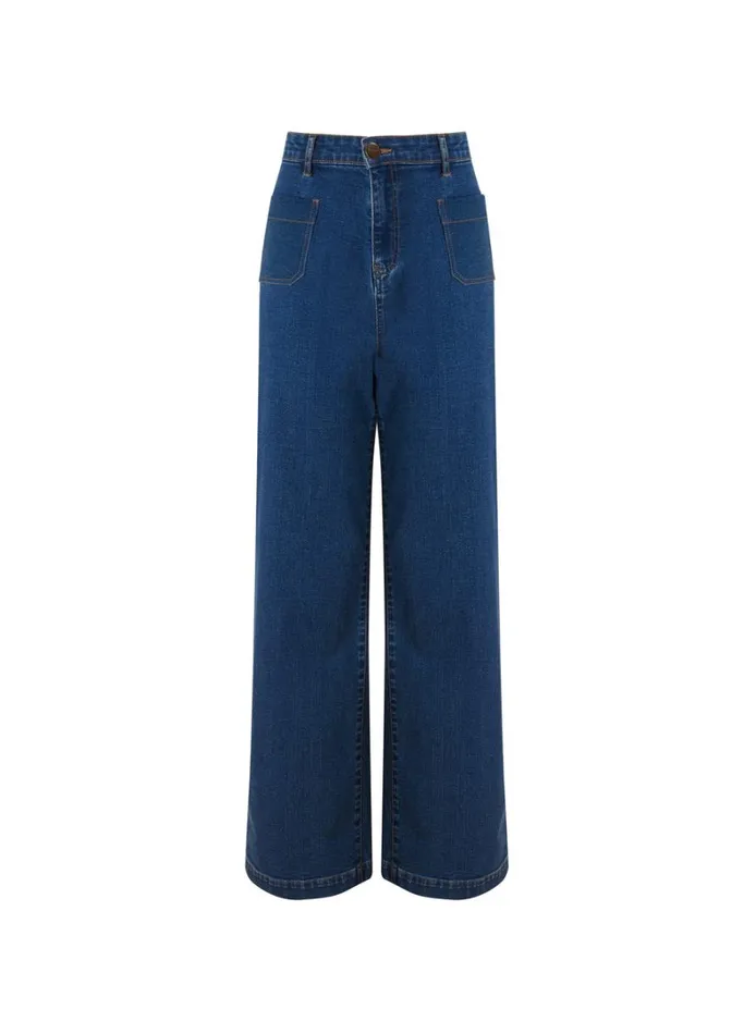 Baukjen Lou Organic Cotton StretchJeans 8211 Petite Washed Indigo Clothing