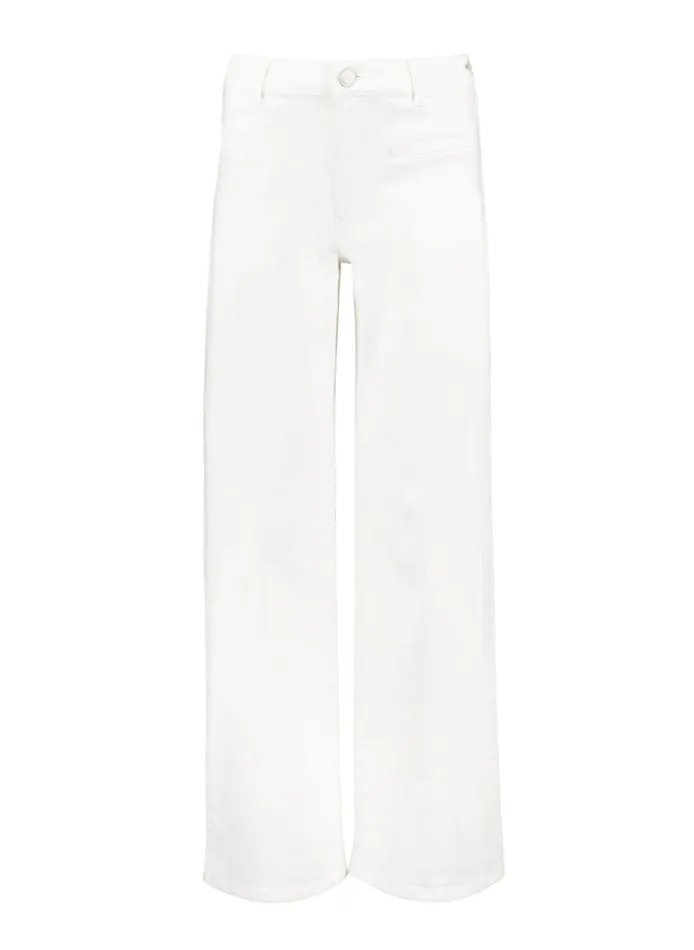 Baukjen Organic StretchCotton Pocket Wide LegJeans Soft White Clothing