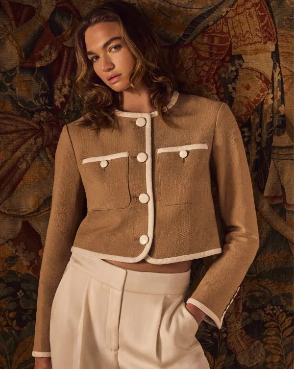 Beale Jacket Khaki Women Veronica Beard Jackets and Outerwear Beale Jacket Khaki Women Veronica Beard Jackets and Outerwear