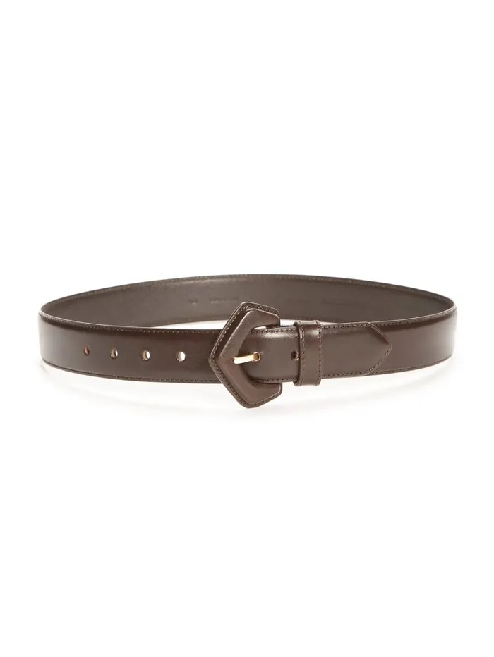 Belts Leather Waist Belt Brown Leather GUESS Women