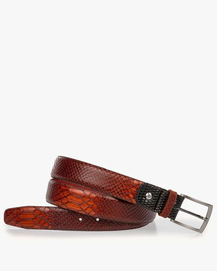 Belts Men Floris Van Bommel De Belter 1011 Reptileprint