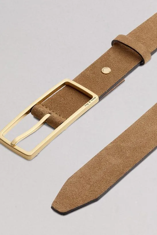 Belts Rebound Suede Belt CamelDusty Pink 8211 rag and bone Women