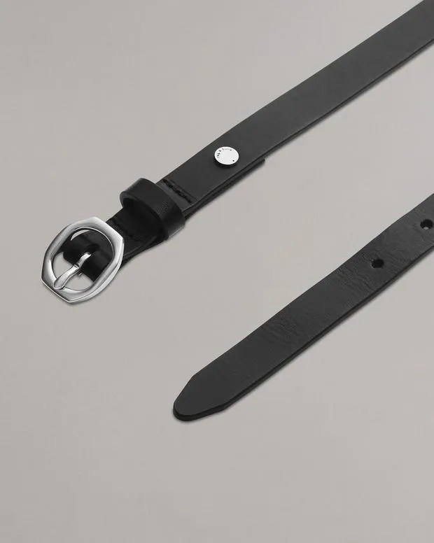 Belts Women Baby Audrey Leather Belt Black rag and bone