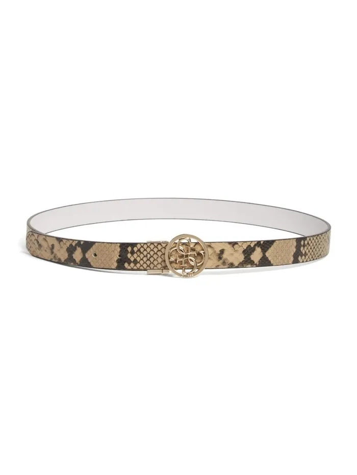 Belts Women GUESS Katey Reversible FauxSnakeskin Belt Sage Belts Women GUESS Katey Reversible FauxSnakeskin Belt Sage