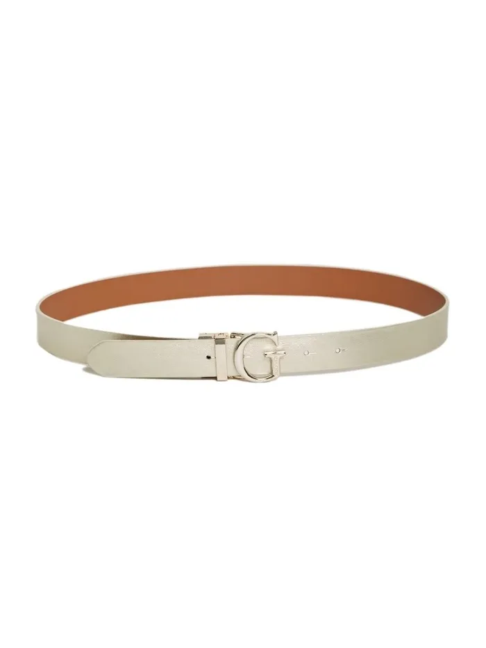 Belts Women Vera G Belt GoldCognac GUESS Belts Women Vera G Belt GoldCognac GUESS