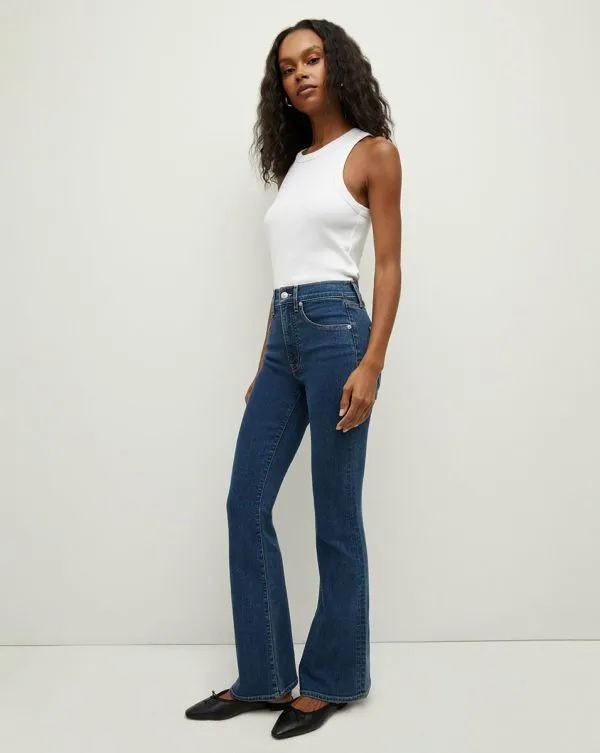 Beverly Loafer Length SkinnyFlare Jean Bright Blue Women Veronica Beard Jeans Beverly Loafer Length SkinnyFlare Jean Bright Blue Women Veronica Beard Jeans