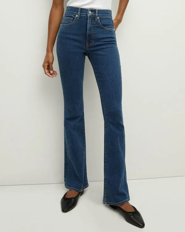 Beverly Loafer Length SkinnyFlare Jean Bright Blue Women Veronica Beard Jeans Beverly Loafer Length SkinnyFlare Jean Bright Blue Women Veronica Beard Jeans