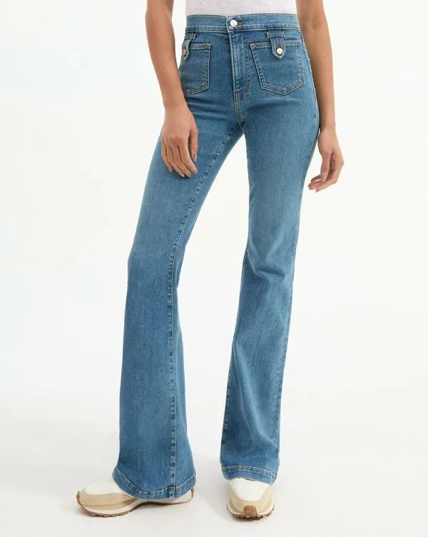 Beverly PatchPocket SkinnyFlare Jean Enough Said Women Veronica Beard Jeans Beverly PatchPocket SkinnyFlare Jean Enough Said Women Veronica Beard Jeans