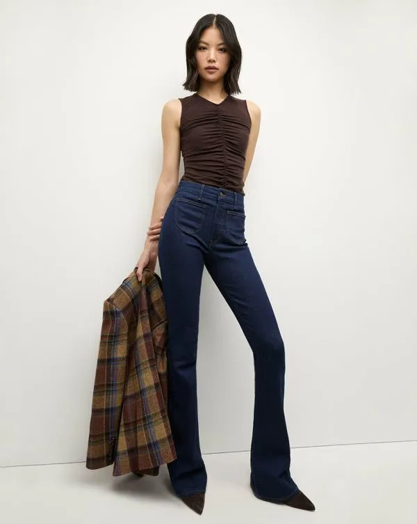 Beverly PatchPocket SkinnyFlare Jean Rodeo Clean Women Veronica Beard Jeans