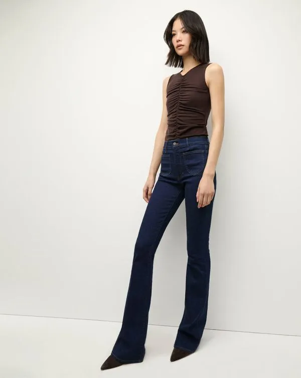 Beverly PatchPocket SkinnyFlare Jean Rodeo Clean Women Veronica Beard Jeans Beverly PatchPocket SkinnyFlare Jean Rodeo Clean Women Veronica Beard Jeans