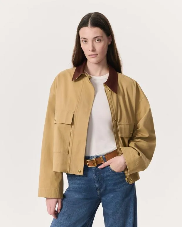 Blazers and Vests Nonie 2in1 Cotton Twill Jacket Beige rag and bone Women
