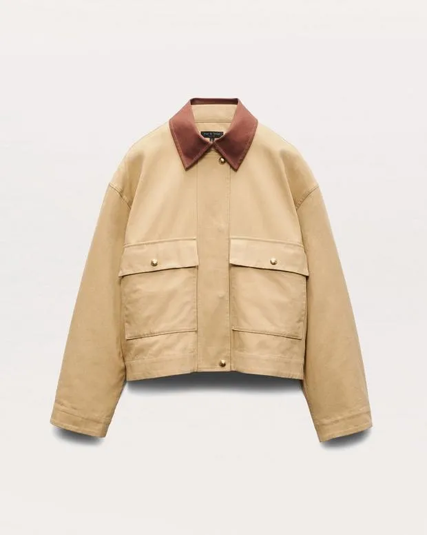 Blazers and Vests Nonie 2in1 Cotton Twill Jacket Beige rag and bone Women