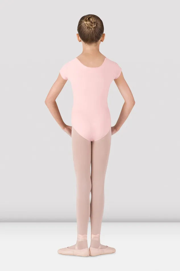 Bloch Girls Dujour Cap Sleeve Leotard Light Pink Children Basics