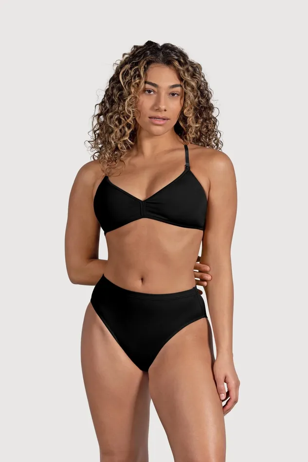 Bloch Ladies Aquila High Waist Brief Black Adult Underwear